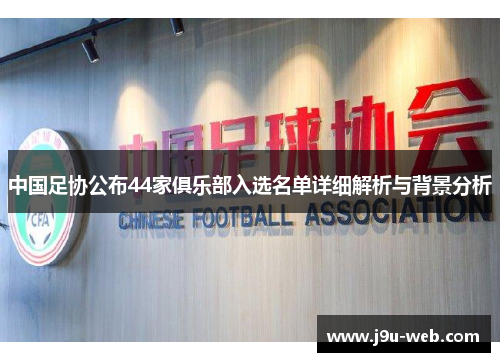 中国足协公布44家俱乐部入选名单详细解析与背景分析